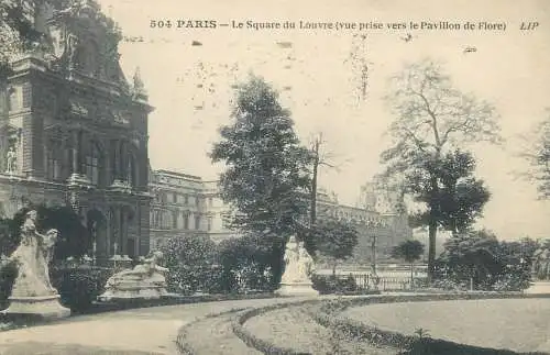 Postcard France Paris > Louvre le square du Louvre