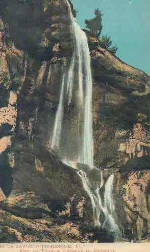 Postcard France Thônes La Savoie cascade de Morette