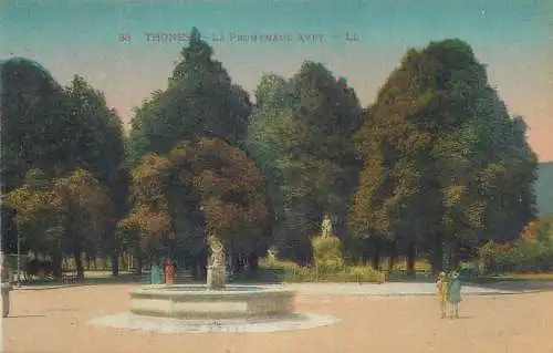 Postcard France Thônes la promenade Avet
