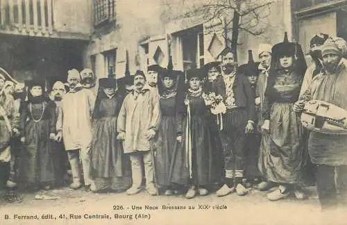 Postcard France Ain > Bourg-en-Bresse un noce Bressane