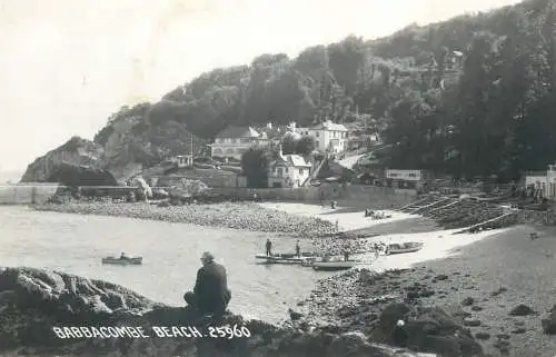 Postcard UK England Babbacombe beach