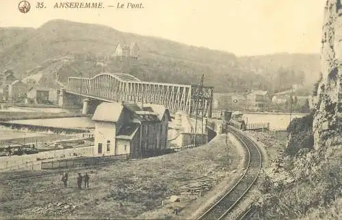 Postcard Belgium Anseremme le pont