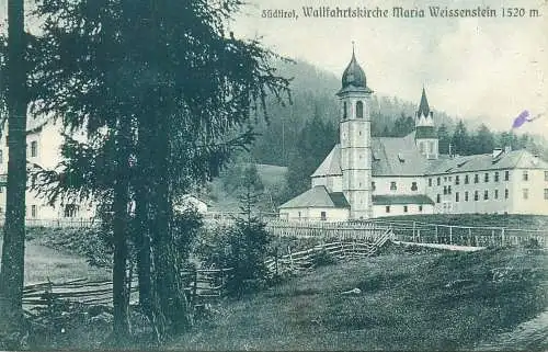 Postcard Italy Sudtirol Wallfahrtskirce Maria Weissenstain