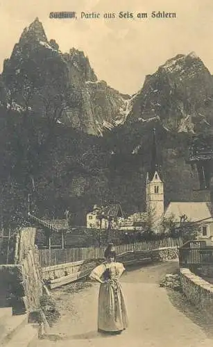 Postcard Italy Sudtirol partie aus Seis am Schlern