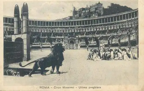 Postcard Italy Rome Circo Massimo ultima preghiera
