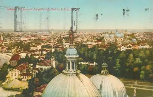 Postcard Italy Padova panorama dal Campanile della Basilica di Santa Giustina