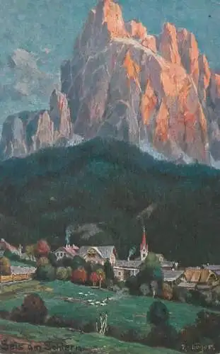 Postcard Italy Siusi col Sciliar Dolomiti Alto Adige