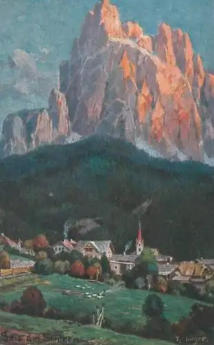 Postcard Italy Siusi col Sciliar Dolomiti Alto Adige