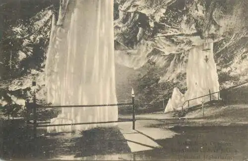 Postcard Slovakia Dobšinská ice cave