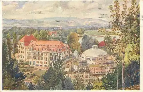 Postcard Slovakia Piestany palace Thermia Lazne Irma