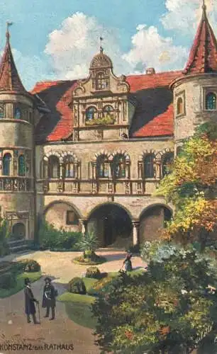 Postcard Germany Konstanz das Rathaus