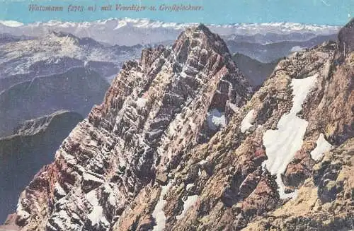 Postcard UK Germany Watzmann mit Venediger Grossglockner