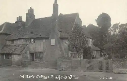 Postcard UK England Milton's cottage Chaltonst Giles