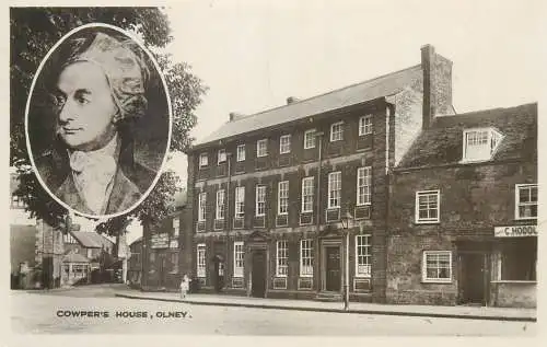 Postcard UK England Olney Cowper's house