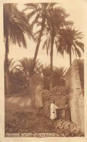 Postcard Algeria Sahara Biskra im Negerv