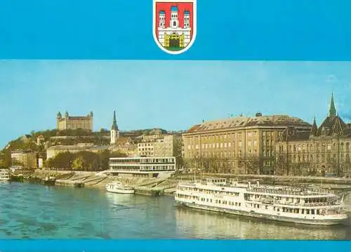 Slovakia Bratislava Danube scenery ferries