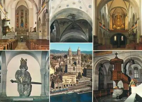 Switzerland Zurich Das Grossmunster multi view