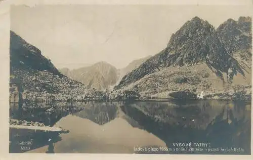 Postcard Slovakia Vysoké Tatry lake