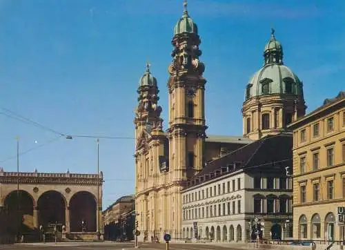 Germany Munchen Odeonplatz  with Hall of Generals and Church of theTheatines