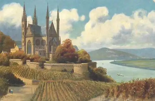 Postcard Germany Remagen die Apolinariskirche
