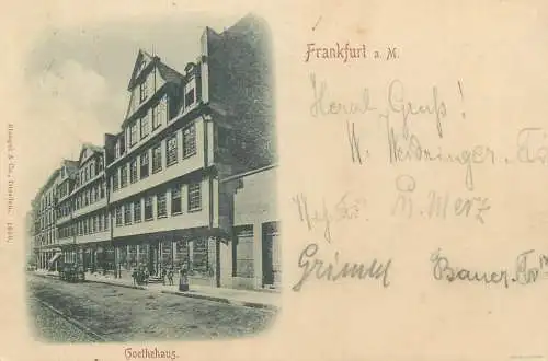 Germany Frankfurt am Main Goethehaus