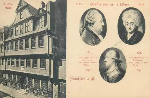 Germany Frankfurt am Main Goethehaus & Goethe und seine Eltern portraits
