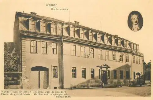 Germany Weimar Goethemuseum