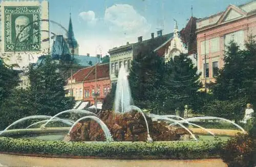 Slovakia Kosice fountain