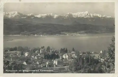 Austria Portschach am Worthersee mit Karawanken general view