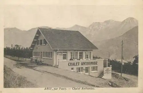 ASSY PASSY Chalet Brasserie ANTHONIOZ