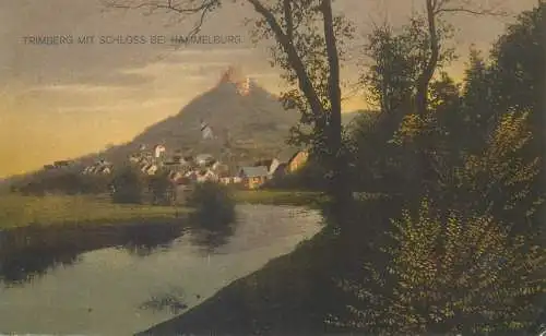 Postcard Germany Trimberg mit schloss bei Hammelburg