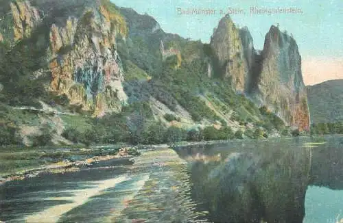 Postcard Germany Rheingrafenstein Castle Bad Munster