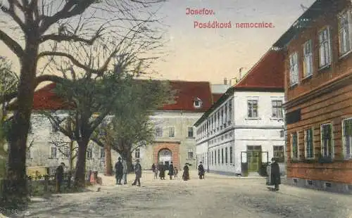 Postcard Czech Republic Josefov posadkova nemocnice