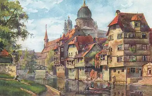 Postcard Germany Nurnberg Insel Schutt