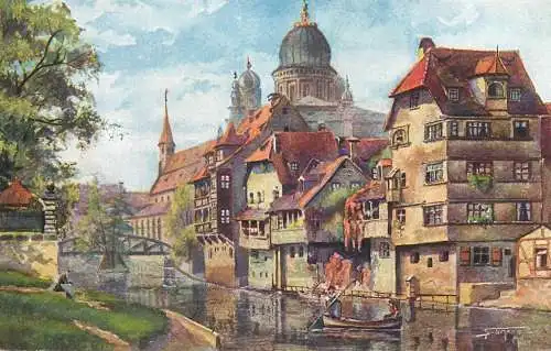 Postcard Germany Nurnberg Insel Schutt