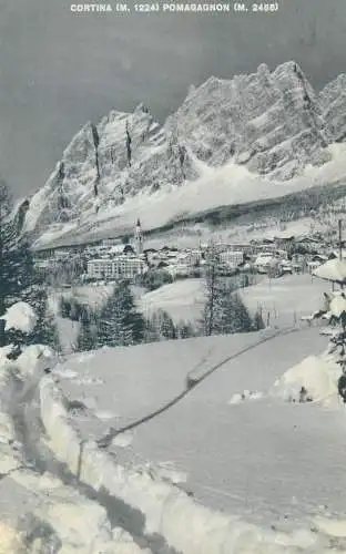 Postcard Italy Cortina Pomagagnon