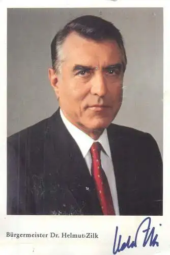 Postcard greetings card Burgermeister Dr. Helmut Zilk