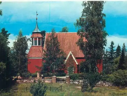 Postcard Finland Halikko Angelniemen kirkko