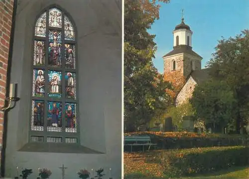Postcard Finland Kimito Kyrka kemion kirkko