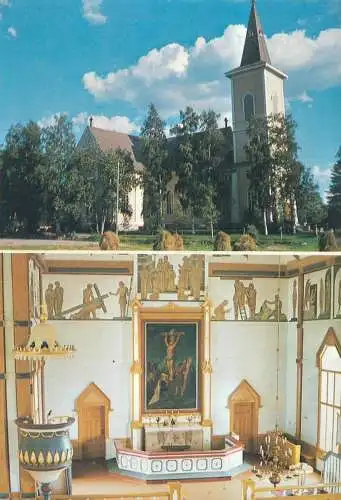 Postcard Finland Nivalan kirkko