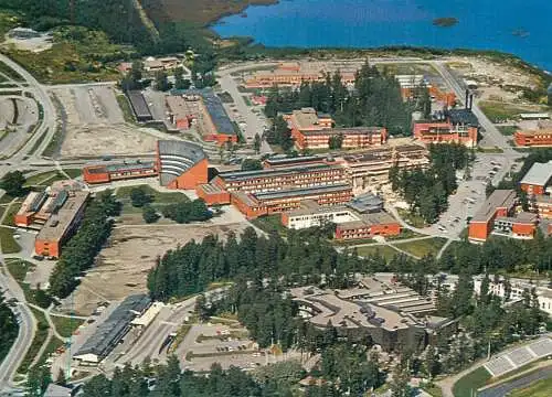 Postcard Finland Otaniemi Otnas aerial