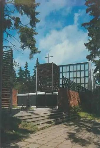 Postcard Finland Otaniemen kappeli