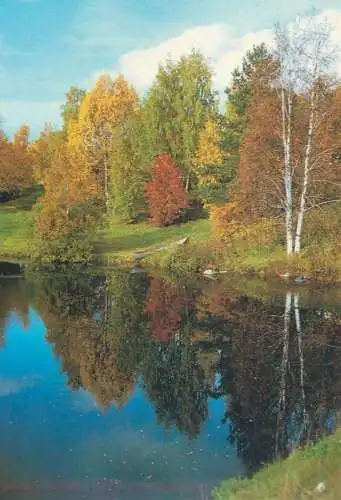 Postcard Finland Lapland E4 route