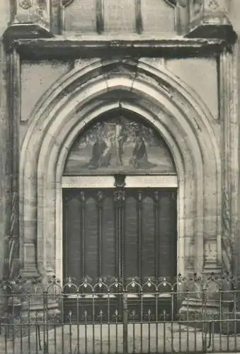 Church postcard Lutherstadt Wittenberg statten der Reformation Schlosskirche