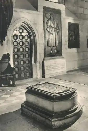 Church postcard Lutherstadt Wittenberg statten der Reformation Schlosskirche