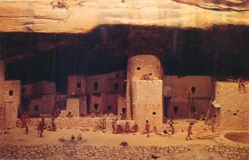 Postcard United States OK Oklahoma Oklahoma City Pueblo period Mesa Verde