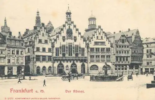Postcard Germany Frankfurt der romer