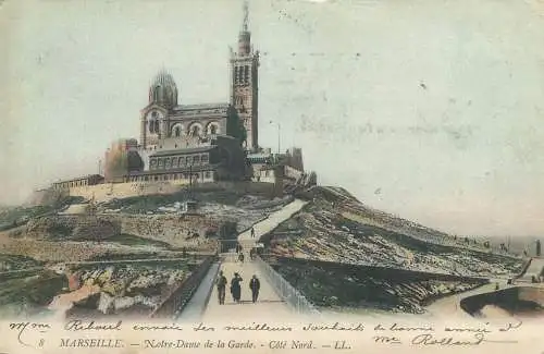 Postcard France Marseille Notre Dame de la Garde