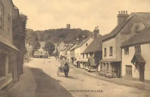 Postcard UK England Dunster village