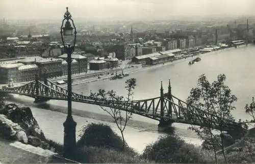 Hungary Budapest Freedom Bridge general view